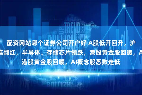 配资网站哪个证券公司开户好 A股低开回升,沪指和创业板指接连翻红,半导体、存储芯片领跌,港股黄金股回暖,AI概念股悉数走低
